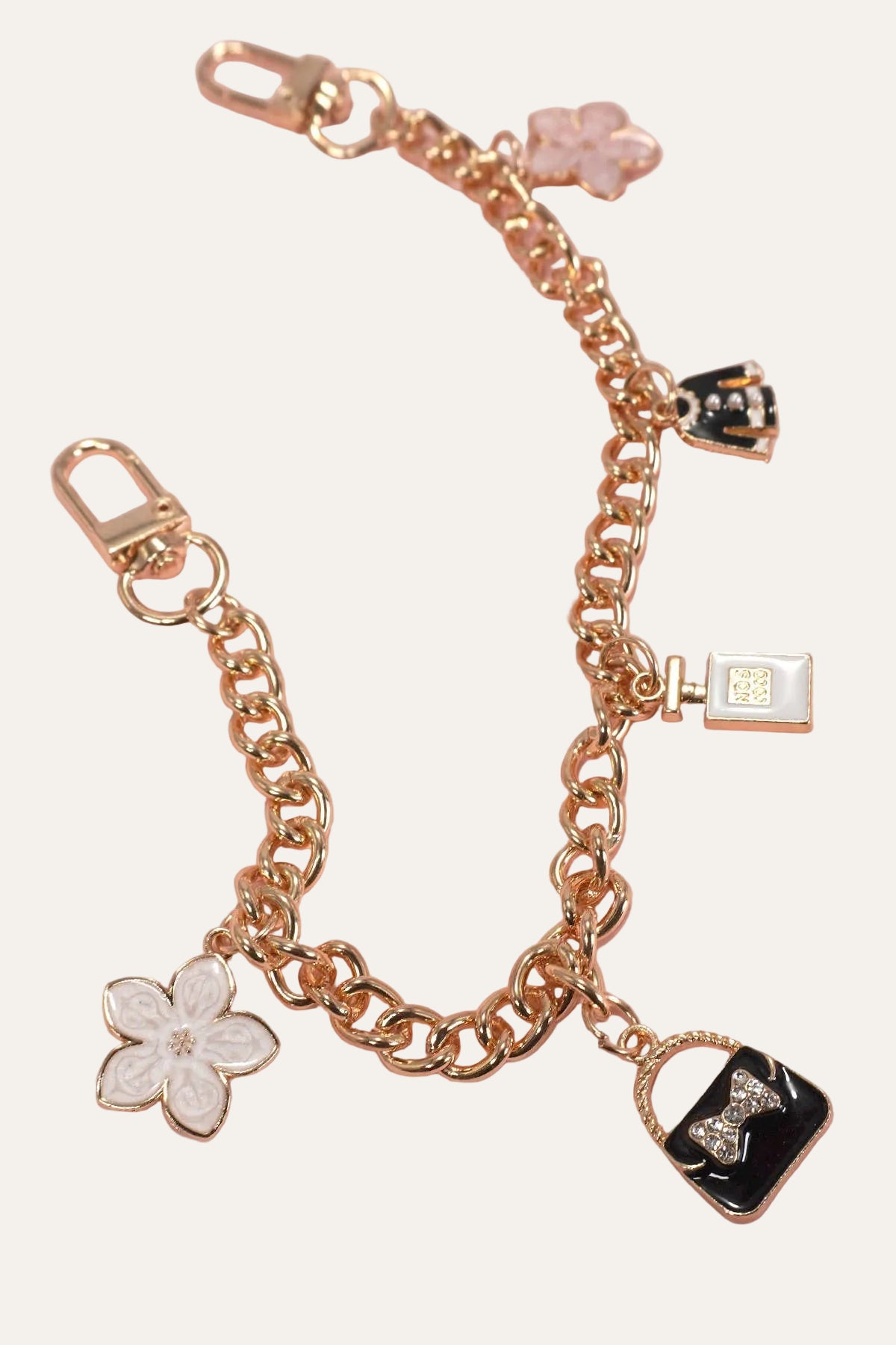 CHAIN TOP BAG FLOWER PERFUME BAG CHARM