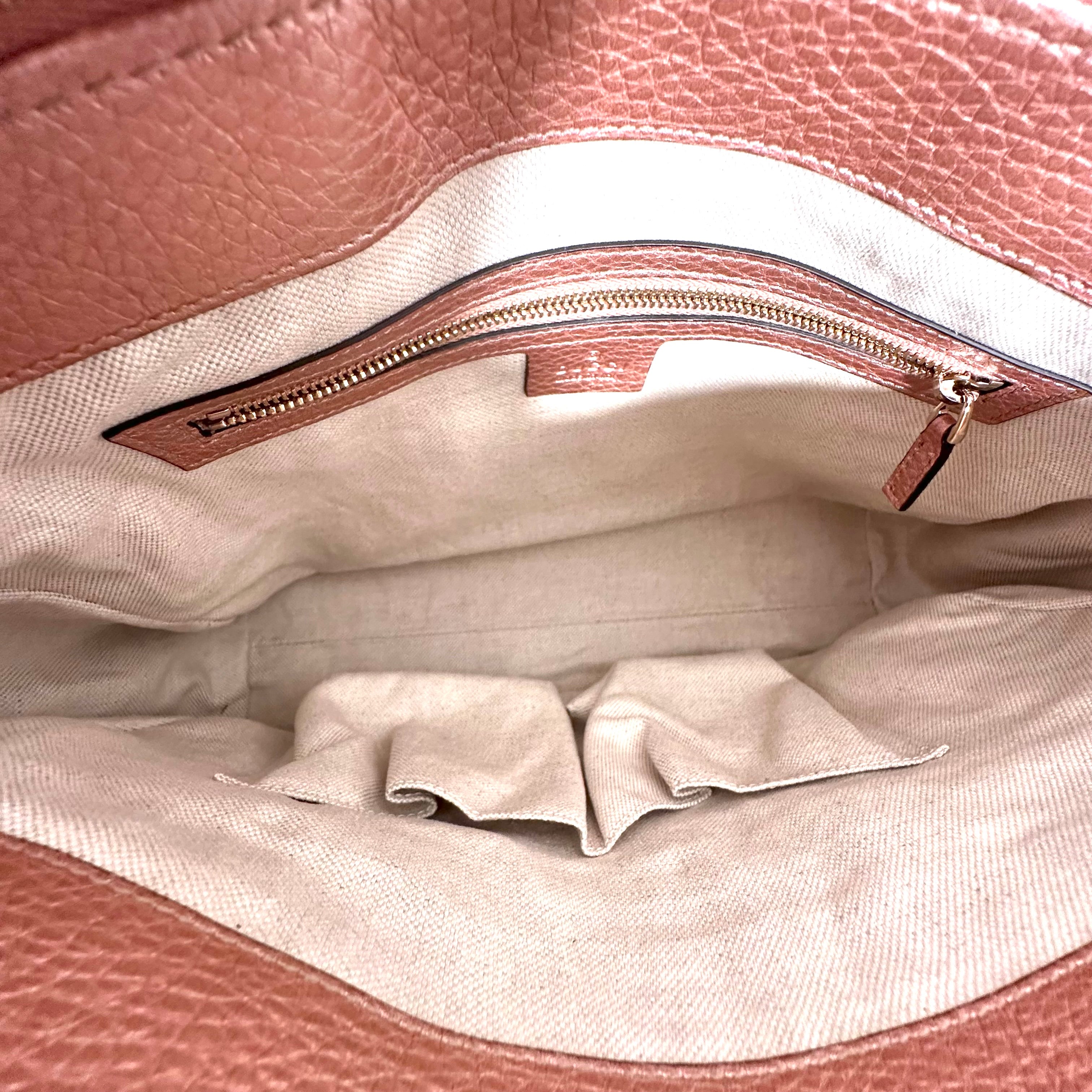 Metallic Pink Bamboo Tote