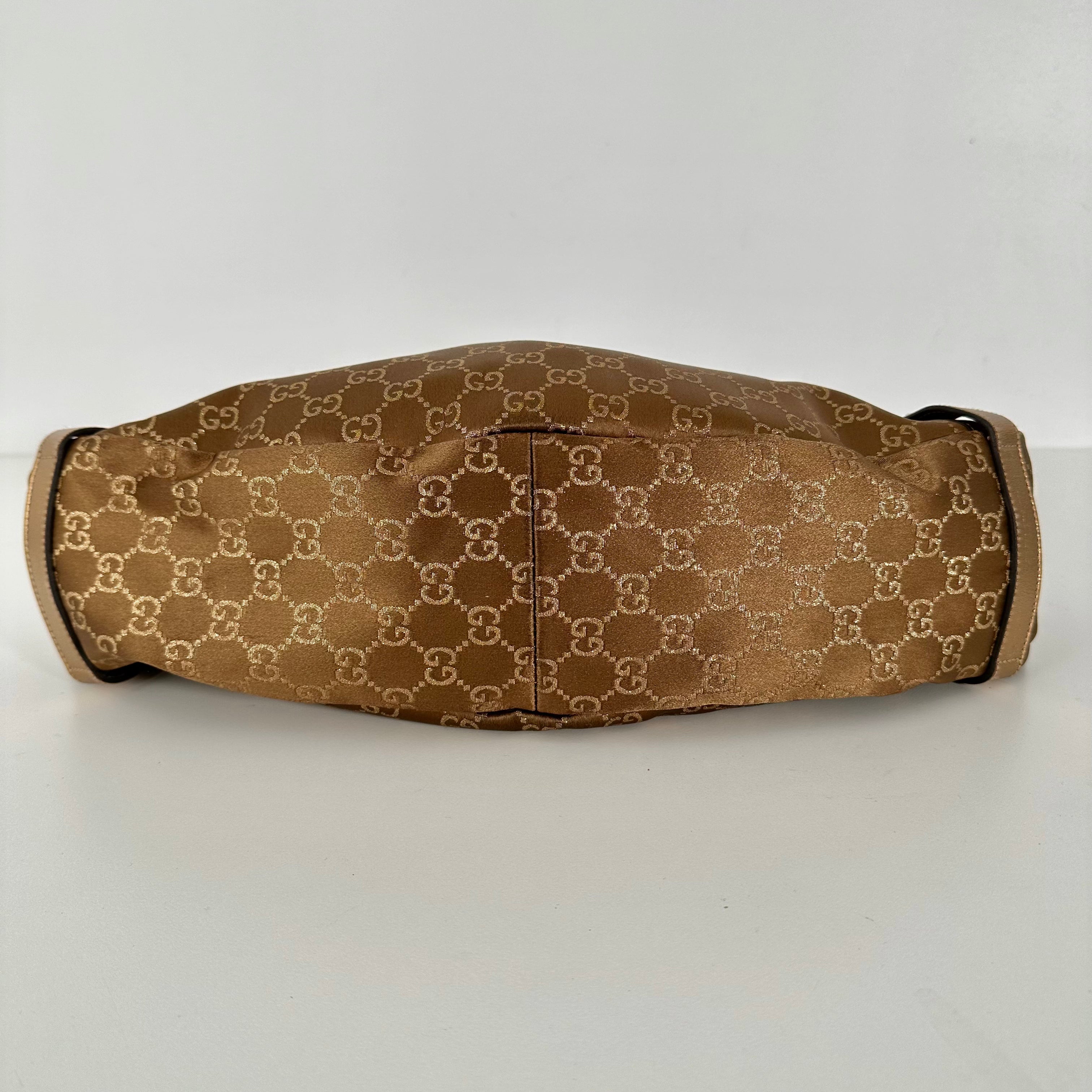 Gold GG Web Shoulder Bag