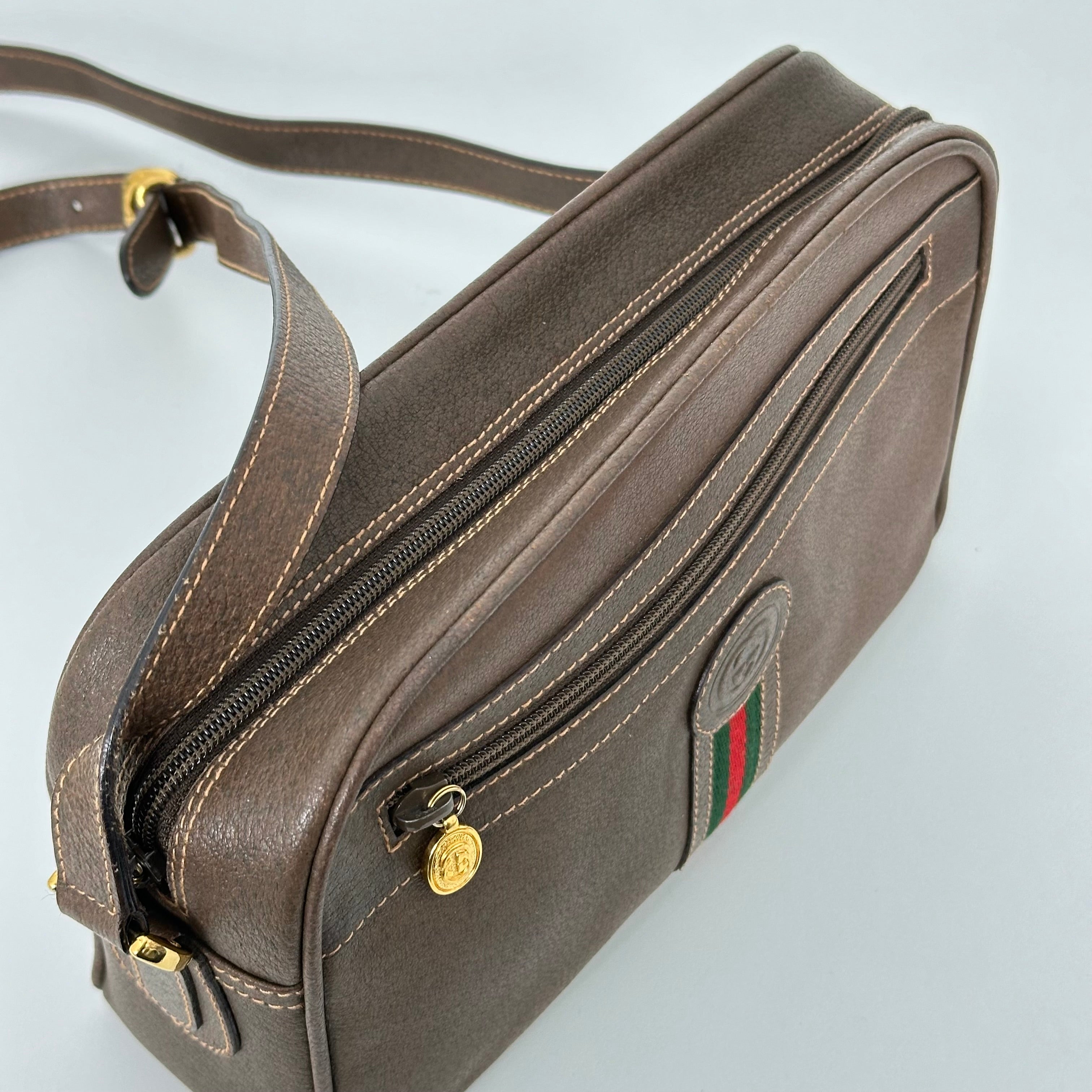 Brown Sherry Line Crossbody