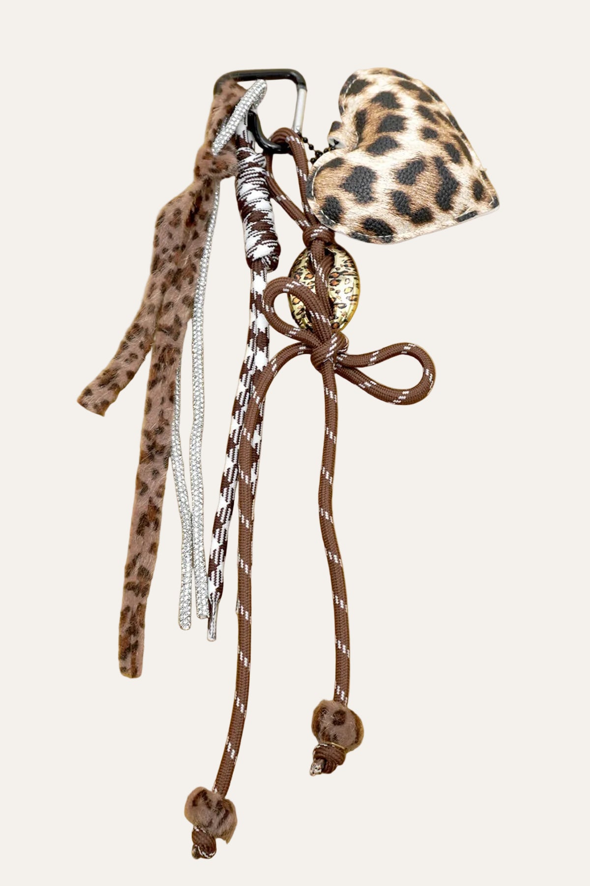ANIMAL HEART ROPE BAG CHARM