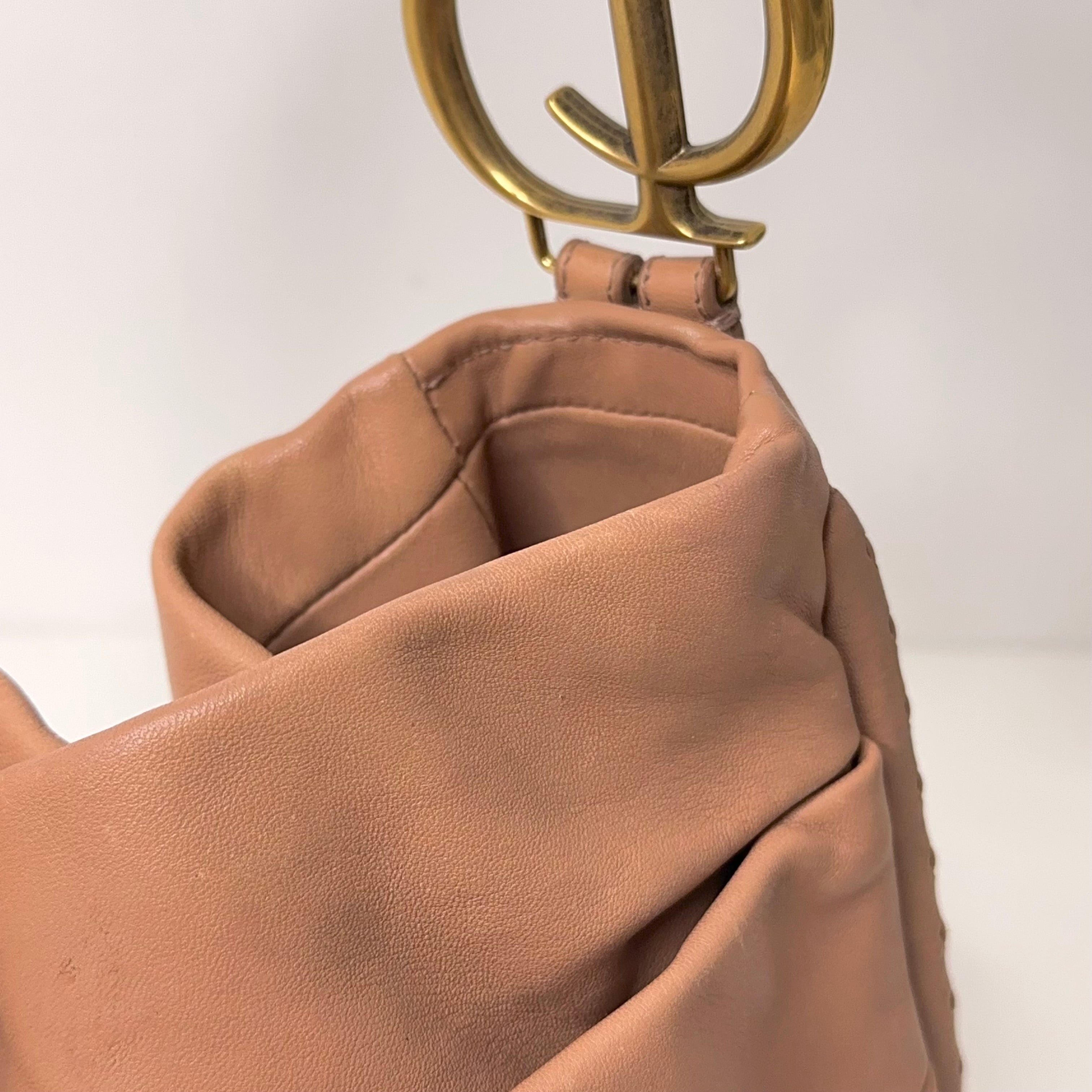 CD Soft Pink Calfskin Shoulder Bag
