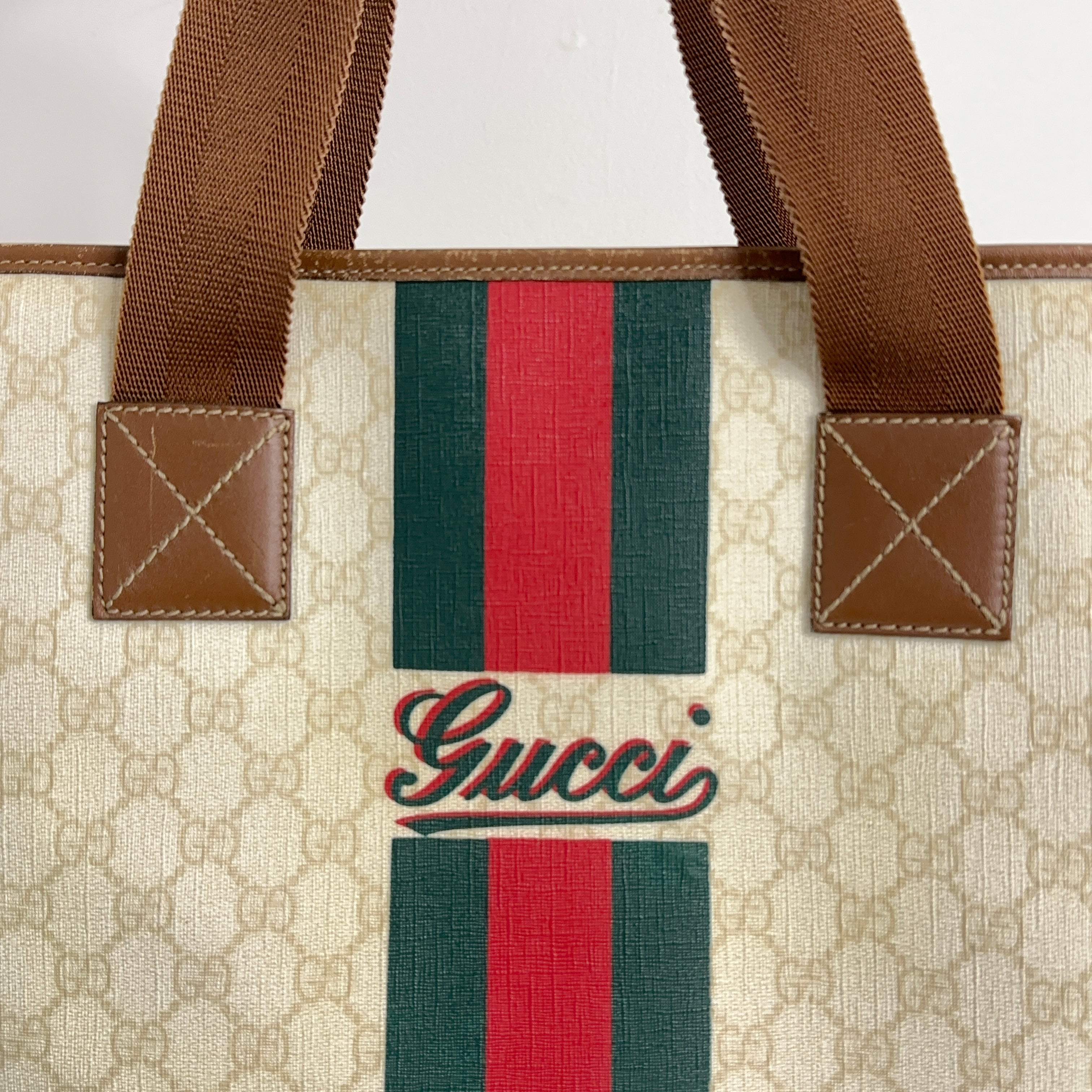 White GG Travel Bag