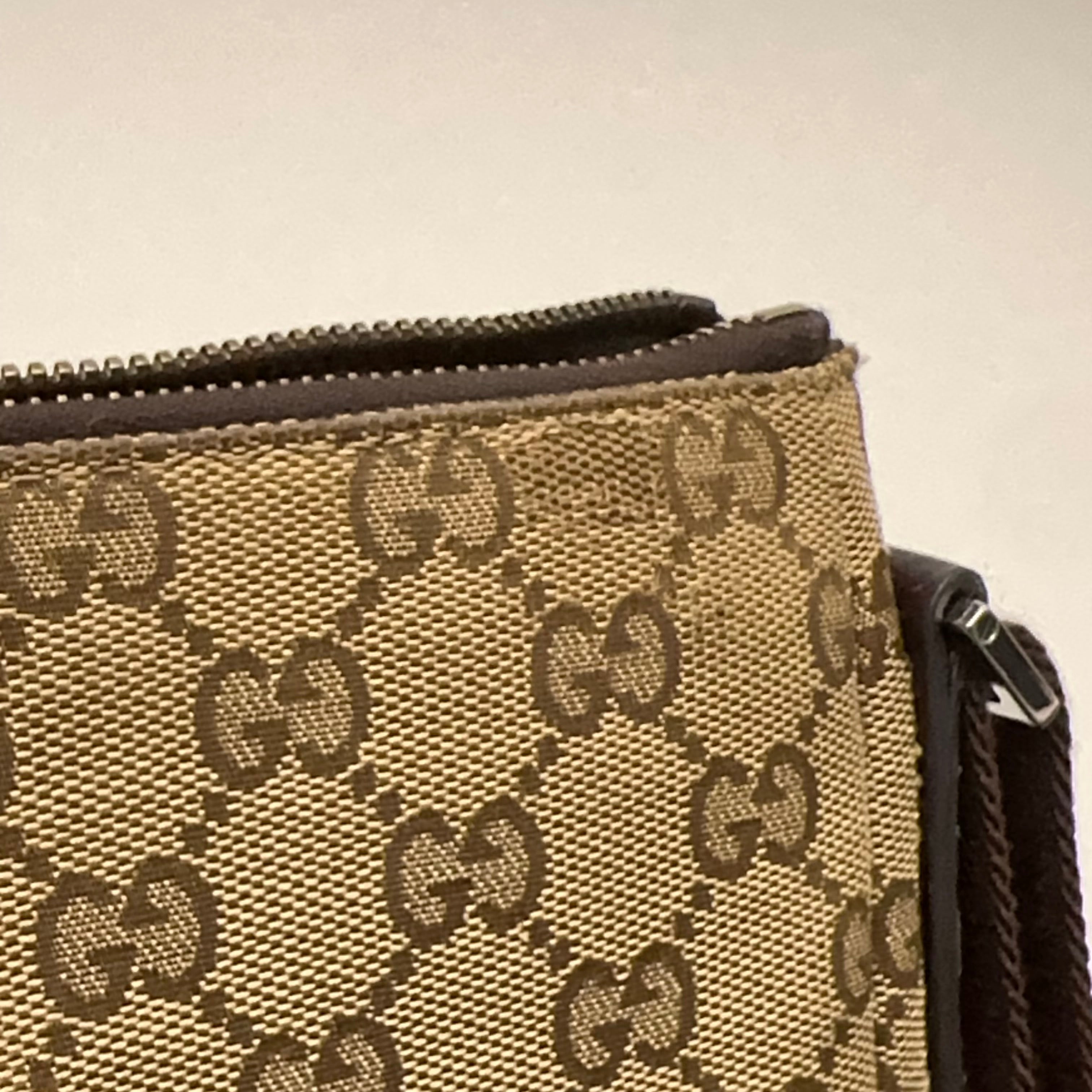 Brown GG Web Crossbody