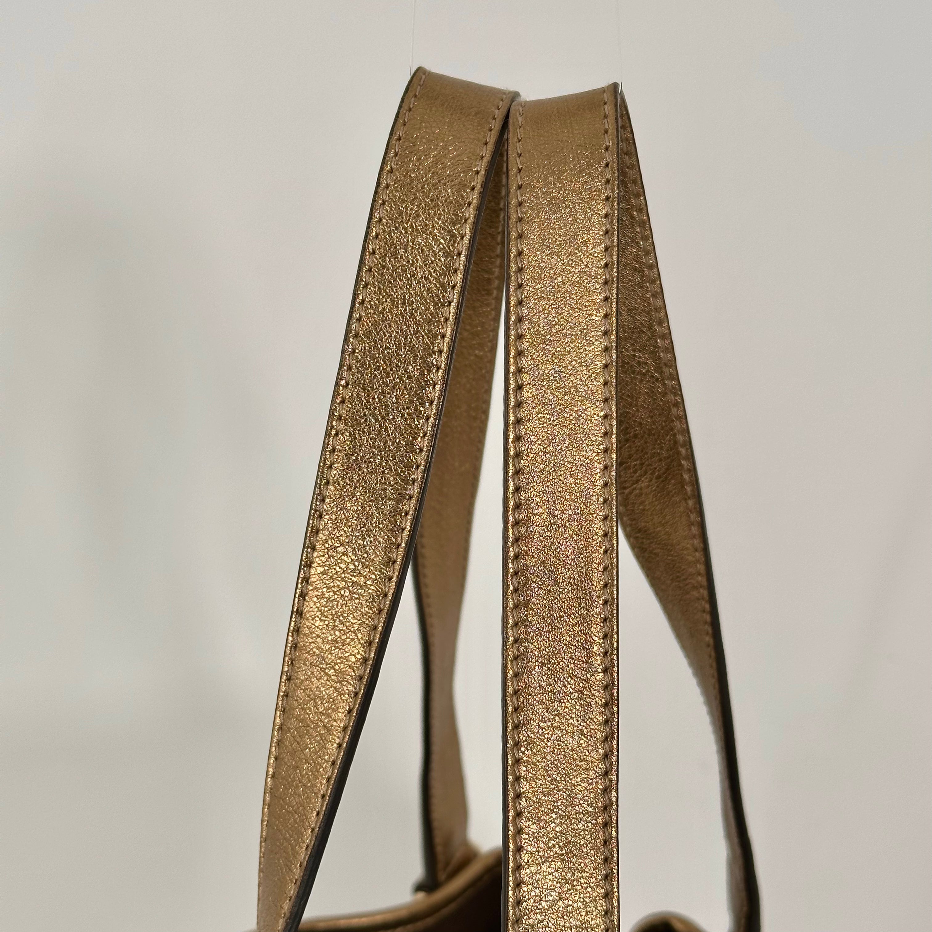 Gold GG Web Shoulder Bag