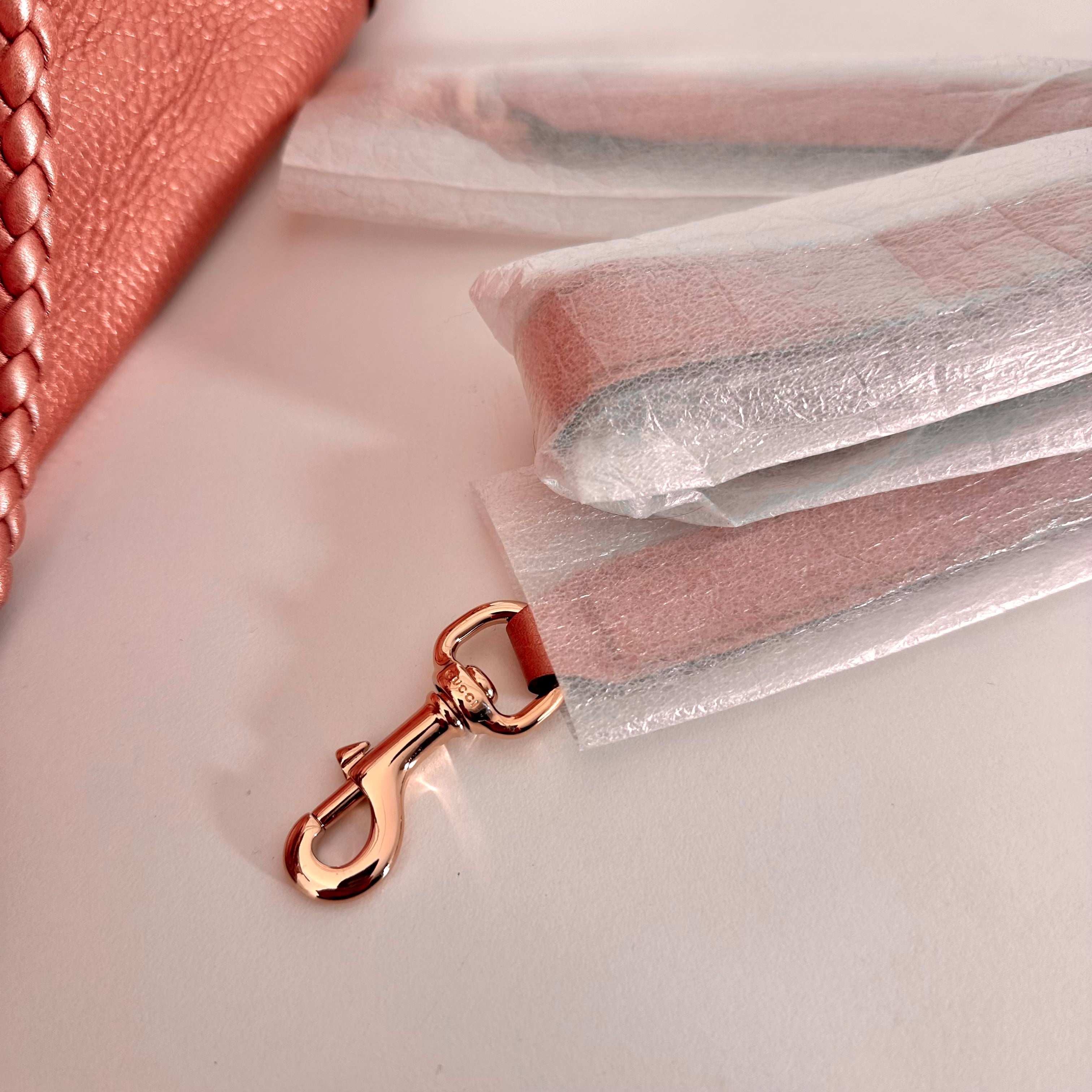 Metallic Pink Bamboo Tote