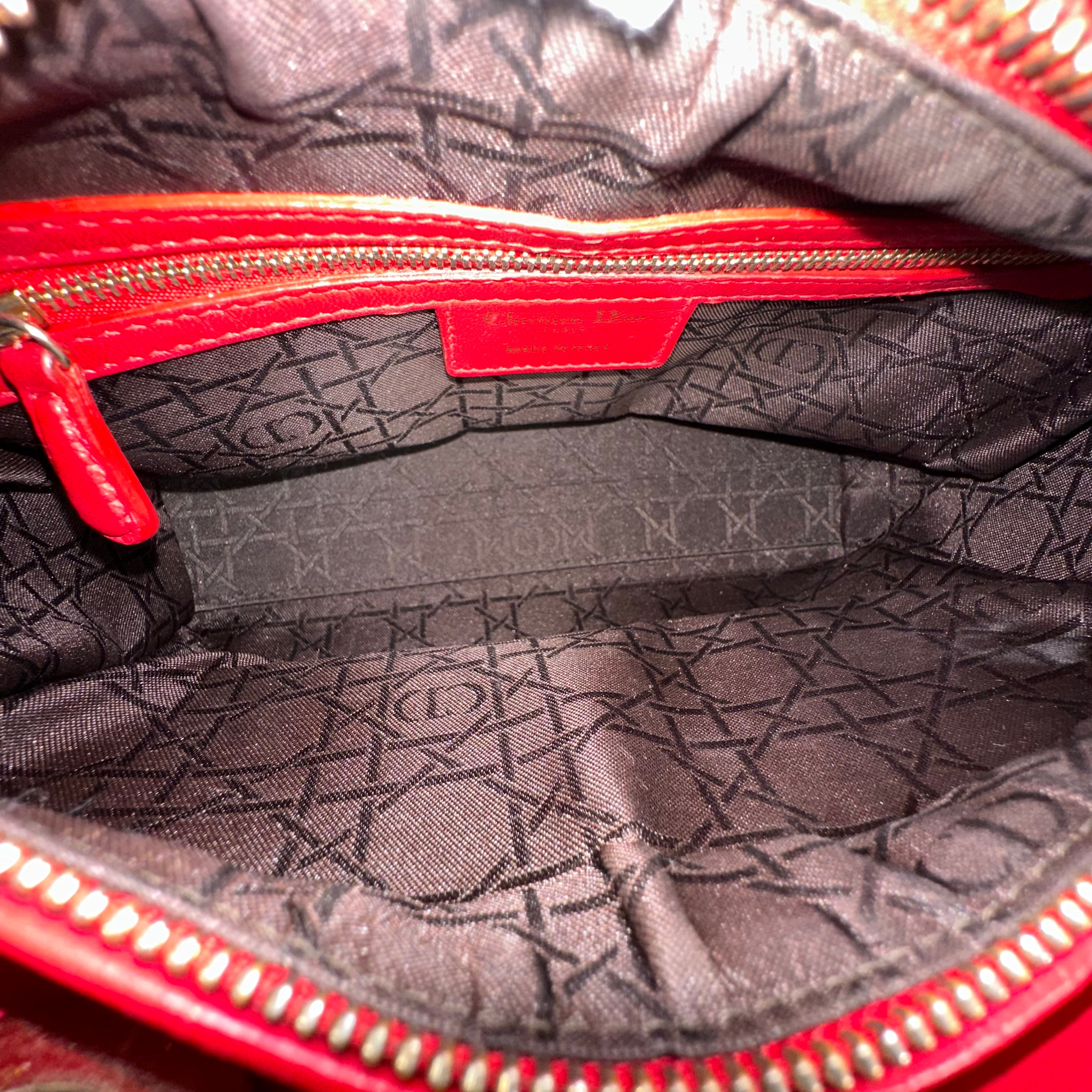 Red Medium Lady Dior