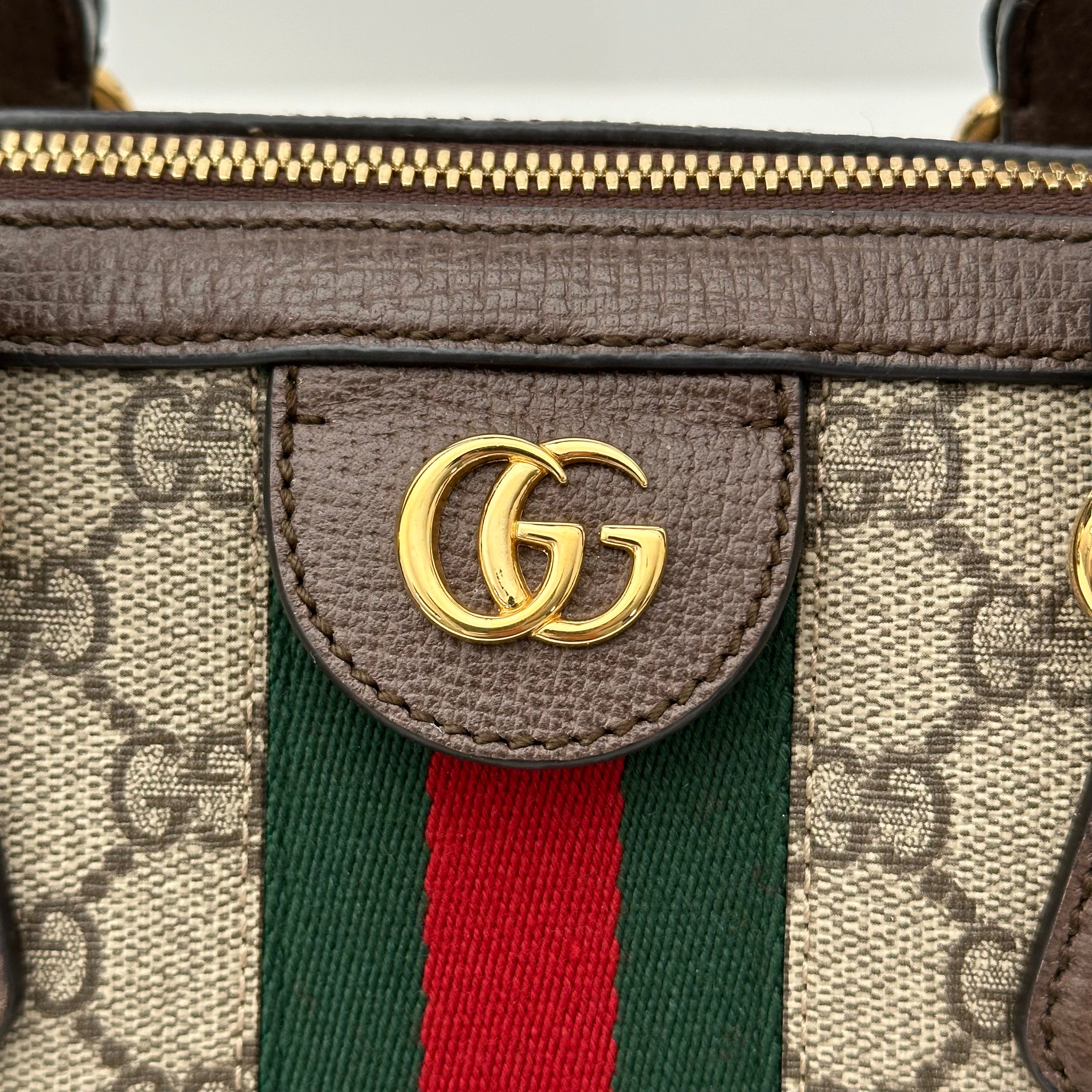 Medium Ophidia Boston Bag