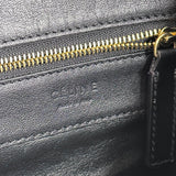 Black Leather Horizontal Cabas Tote