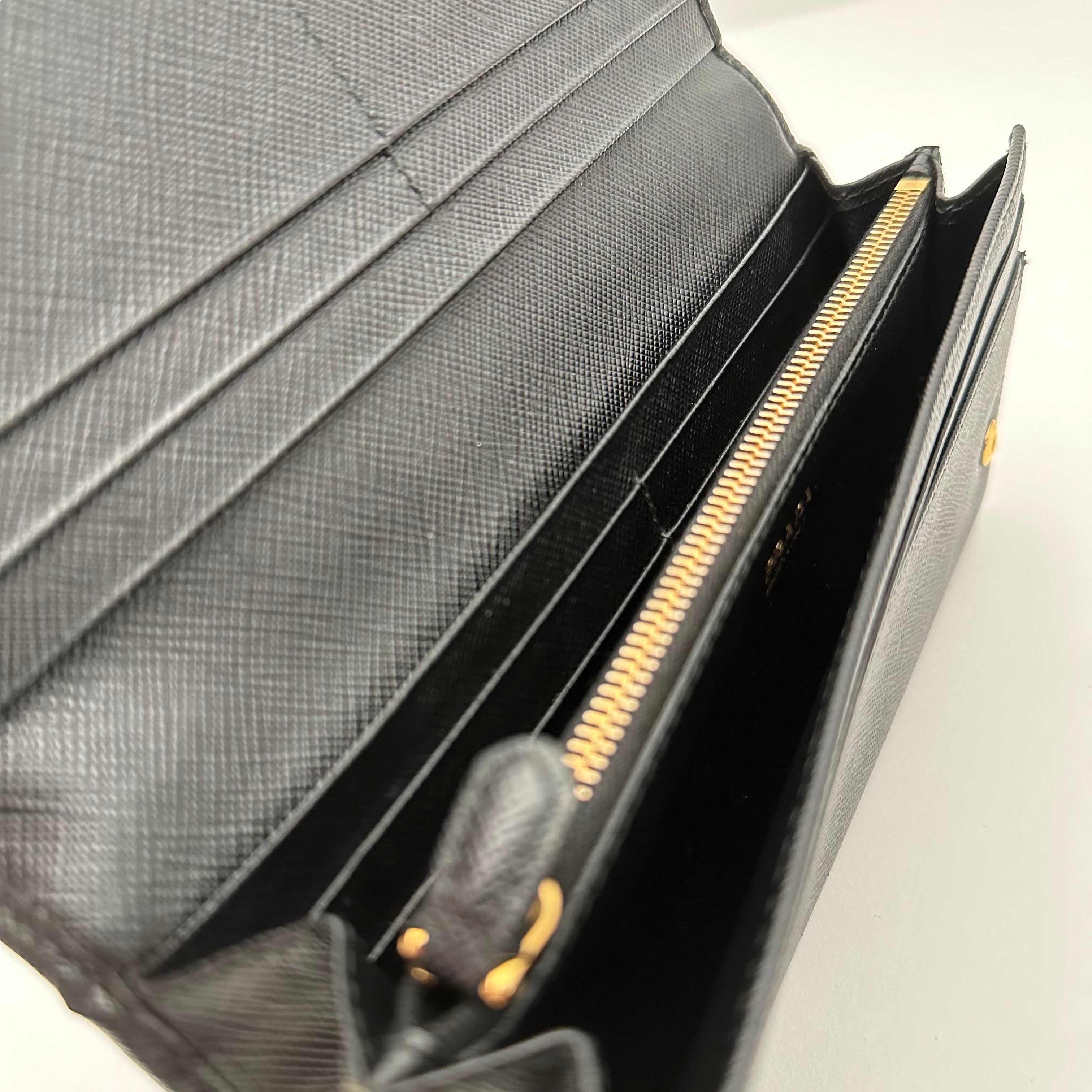 Saffiano Double Snap Wallet