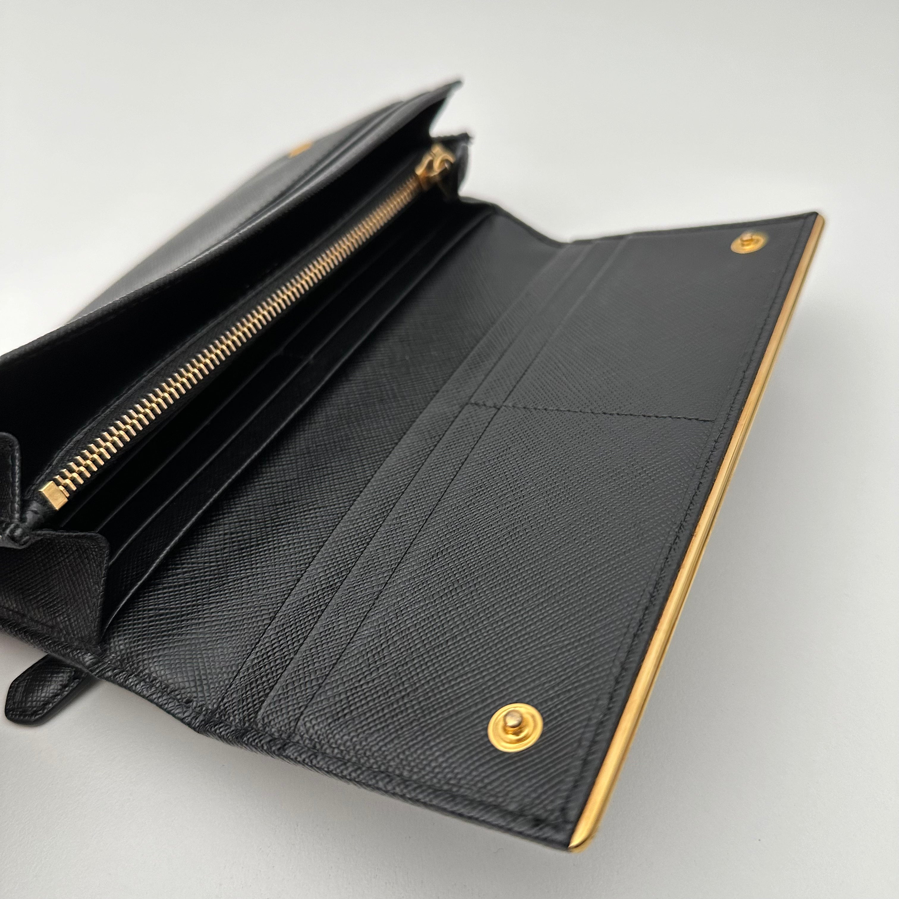 Saffiano Double Snap Wallet