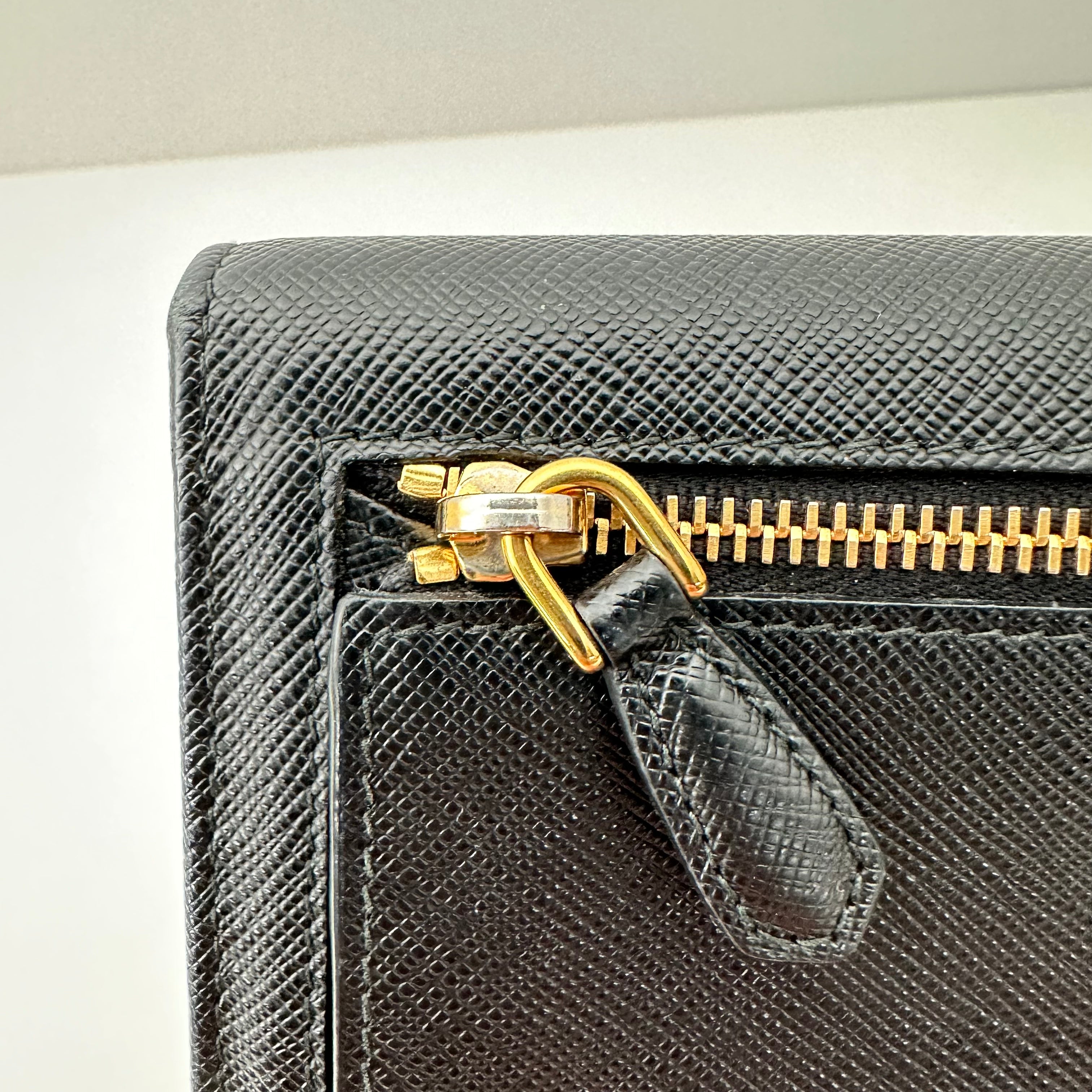 Saffiano Double Snap Wallet