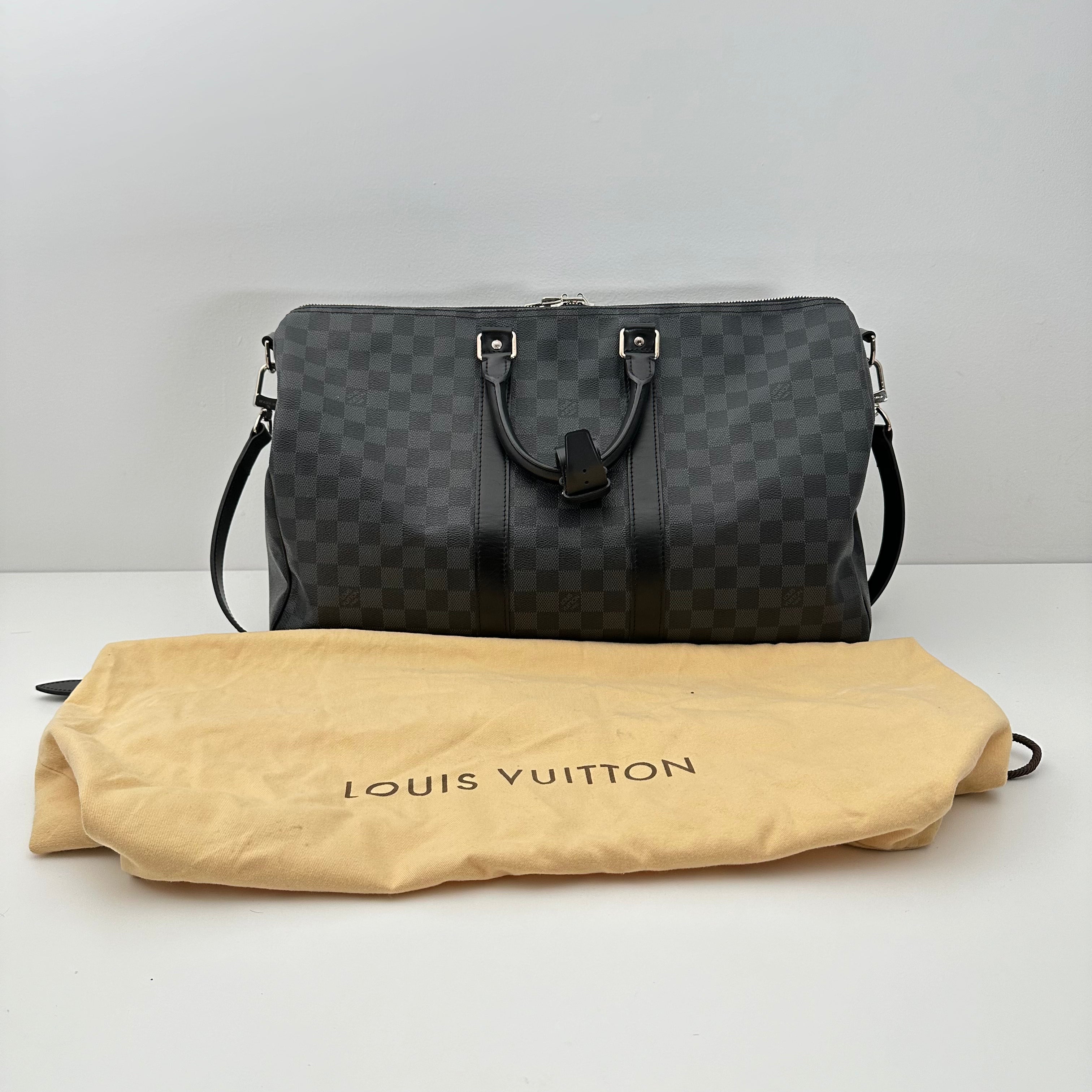 Damier Graphite Keepall Bandouliere 45
