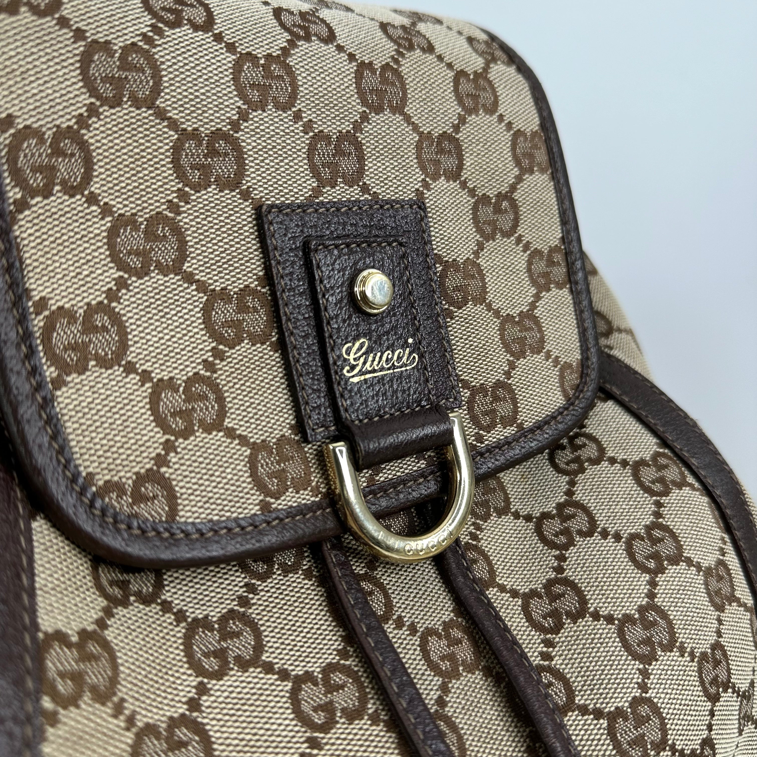 GG Canvas Backpack