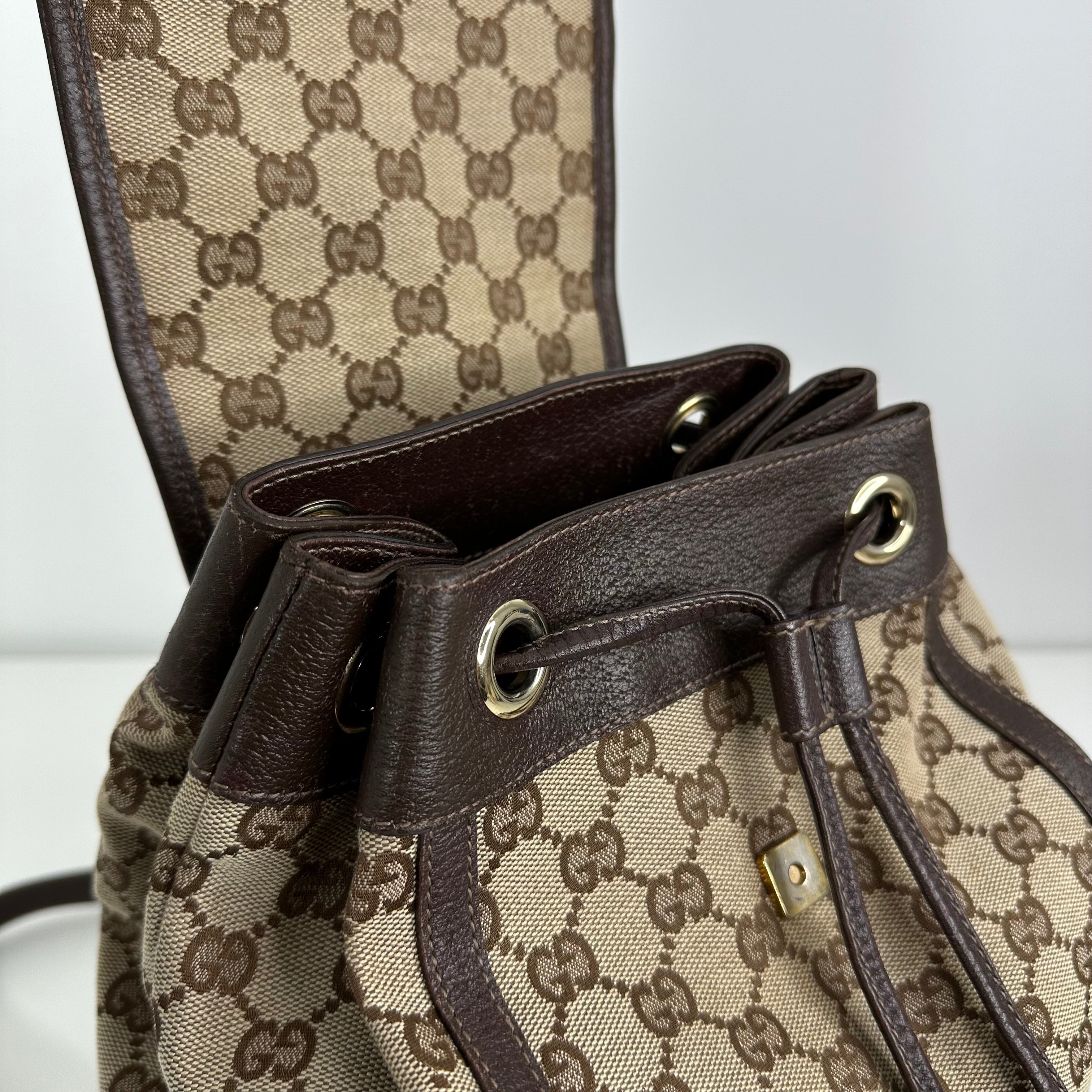 GG Canvas Backpack