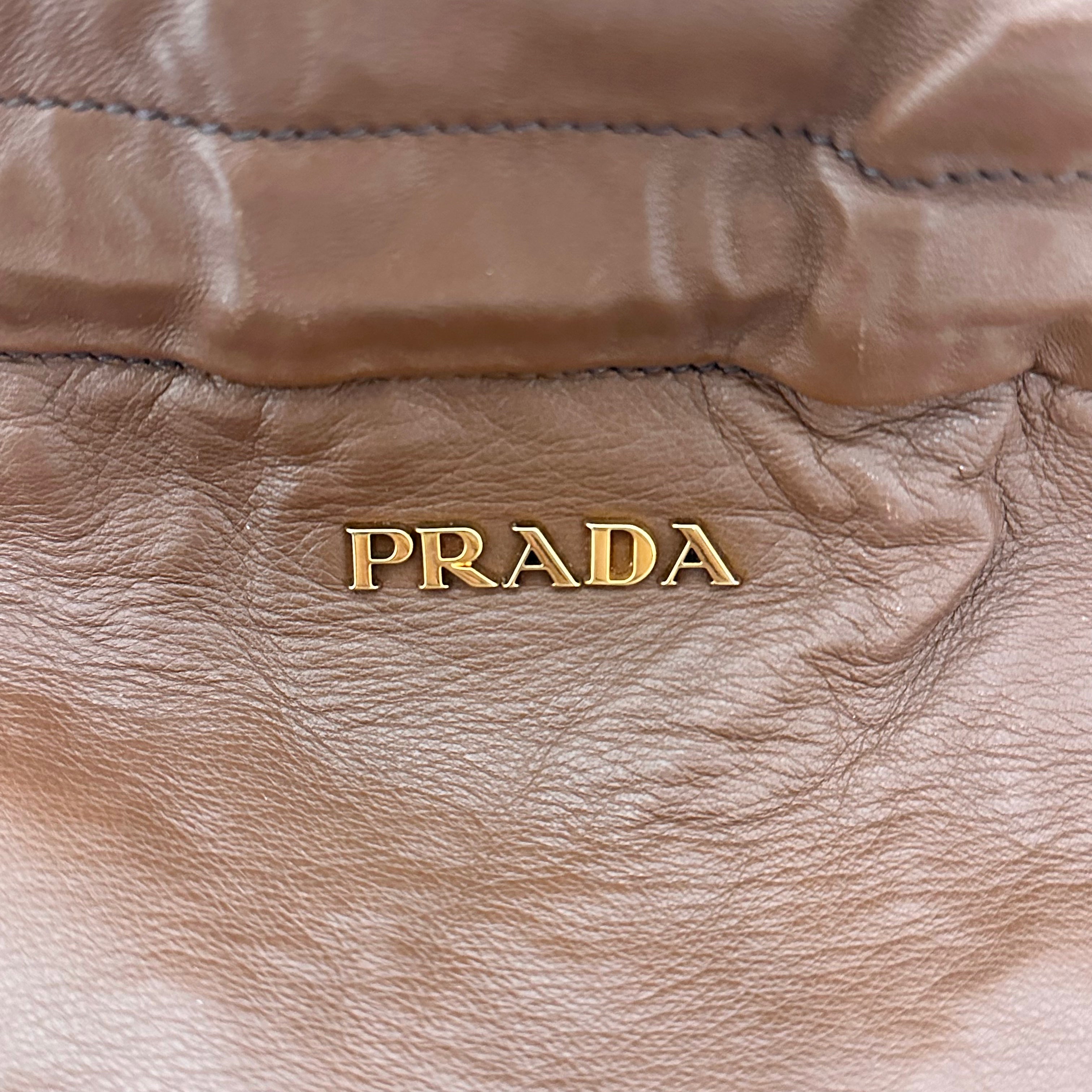 Brown Nappa Hobo Bag