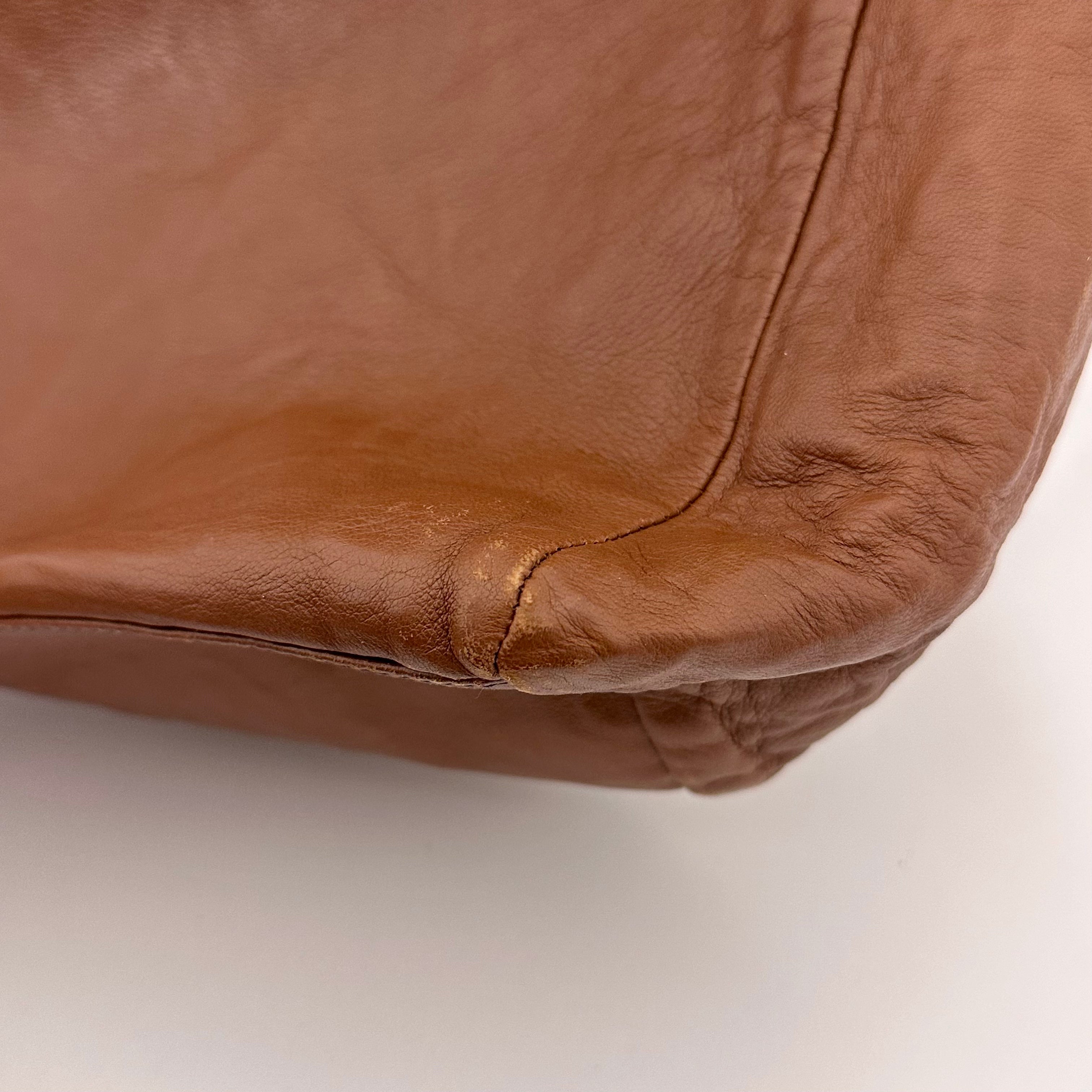 Brown Nappa Hobo Bag