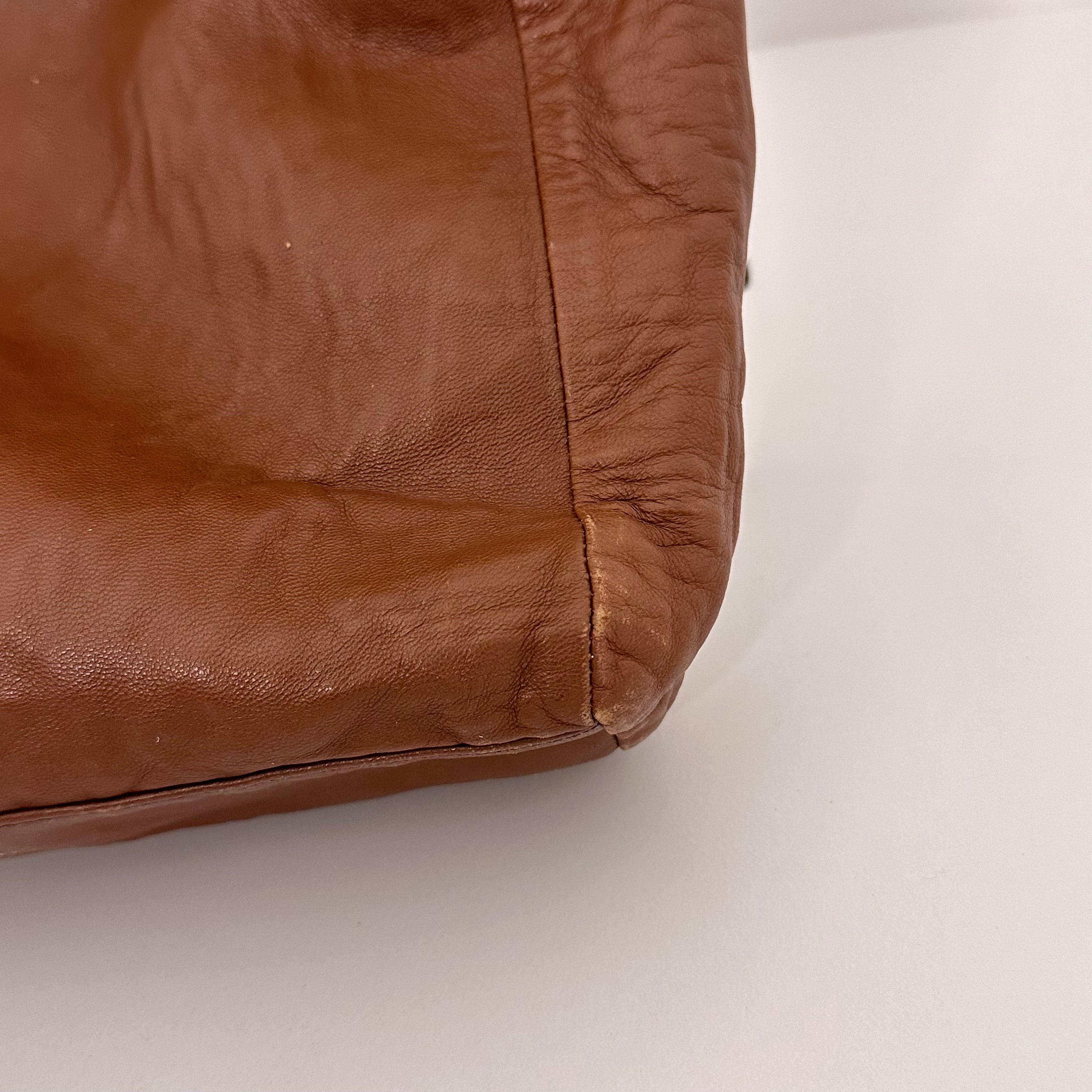Brown Nappa Hobo Bag