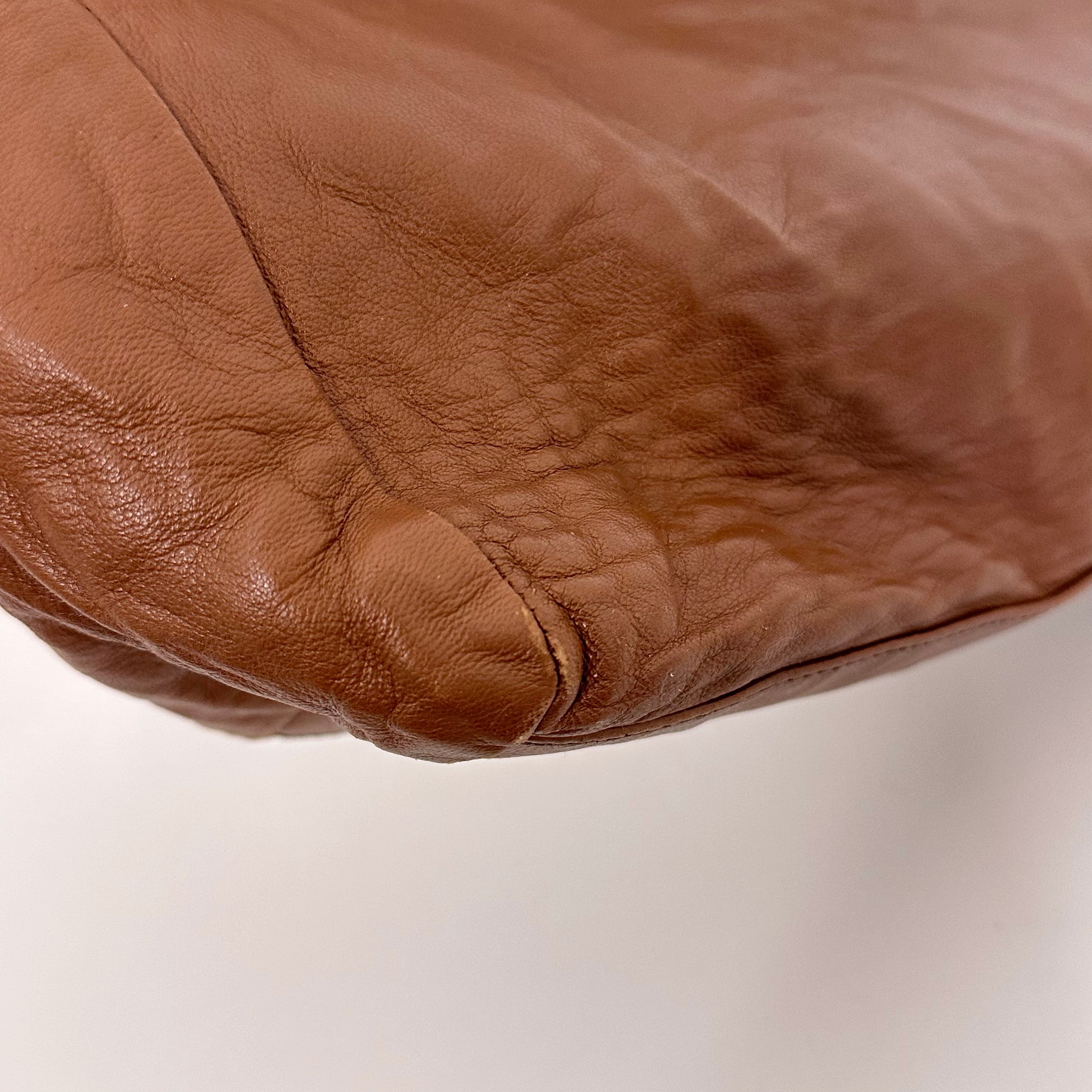 Brown Nappa Hobo Bag