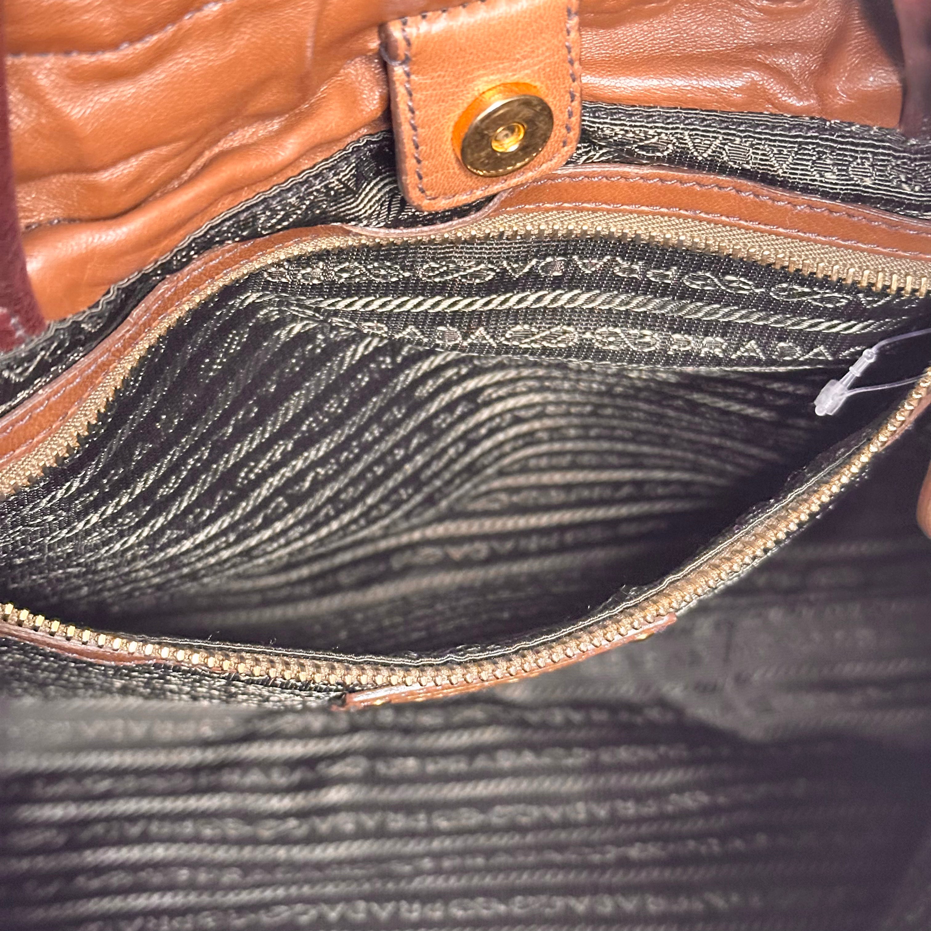 Brown Nappa Hobo Bag