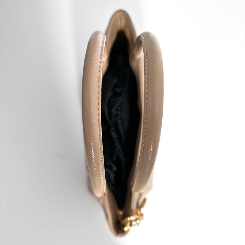 Beige Caviar Medallion Tote