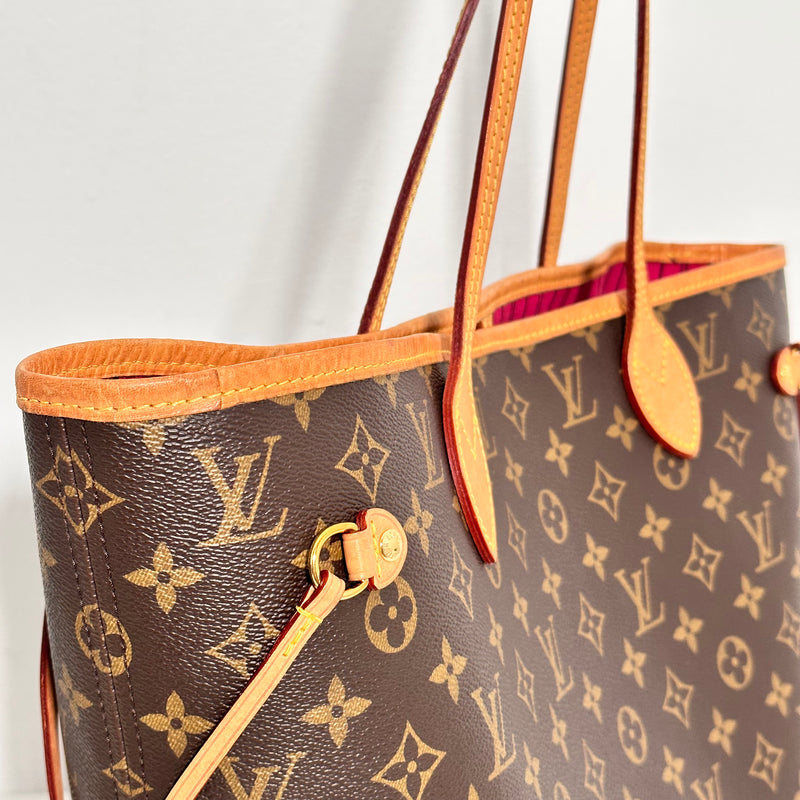 LOUIS VUITTON Monogram Neverfull BB Pink Peony 1290553