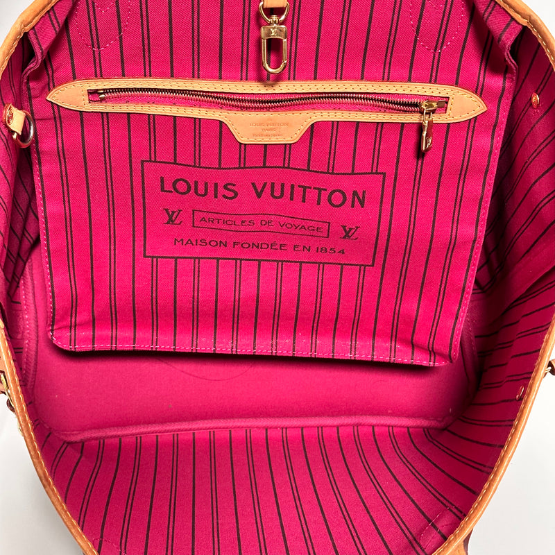 lv neverfull mm pink inside