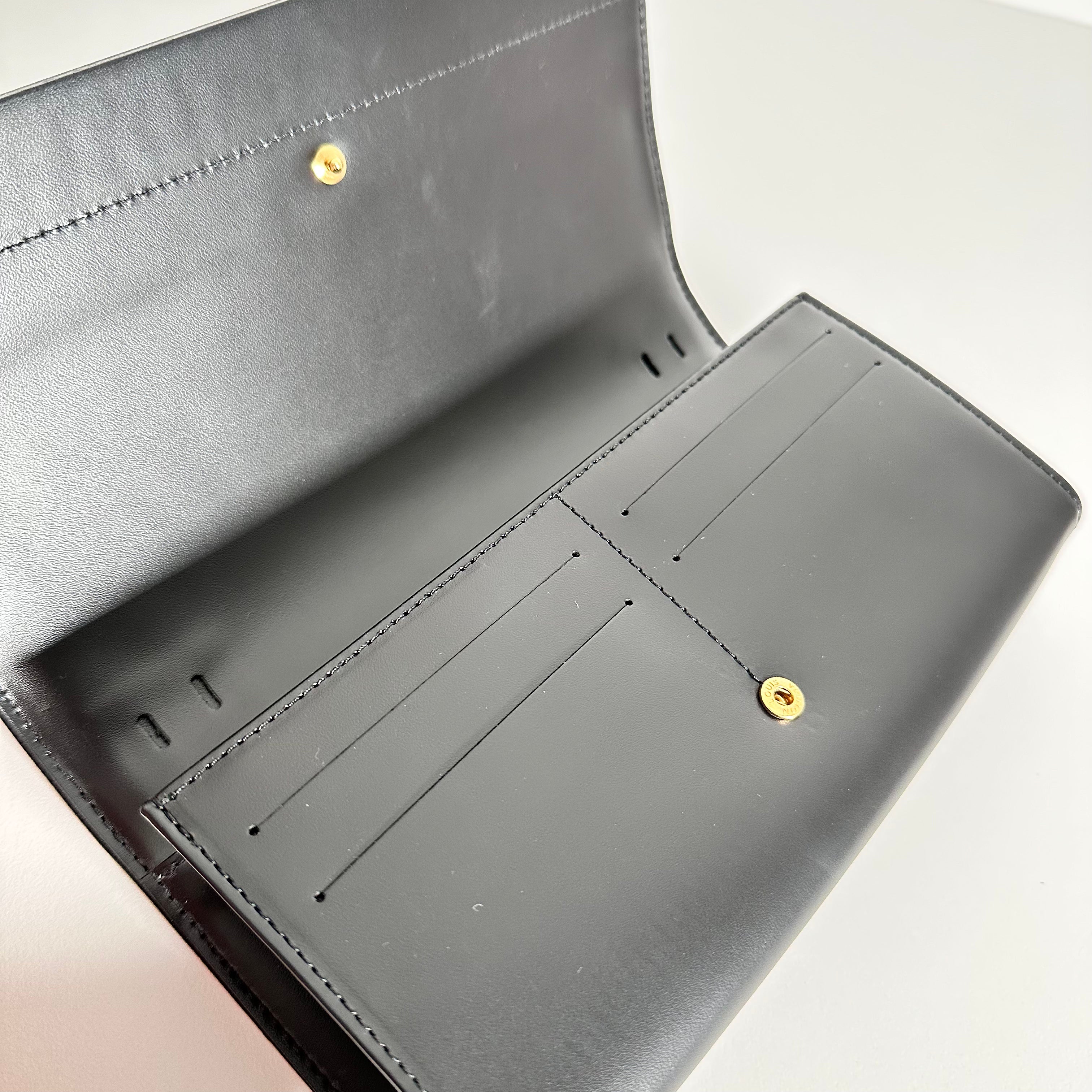 Black Epi Clutch