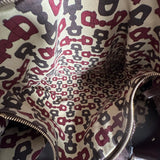 Brown GG Leather Hobo Bag