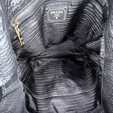 Black Vitello Leather Tote