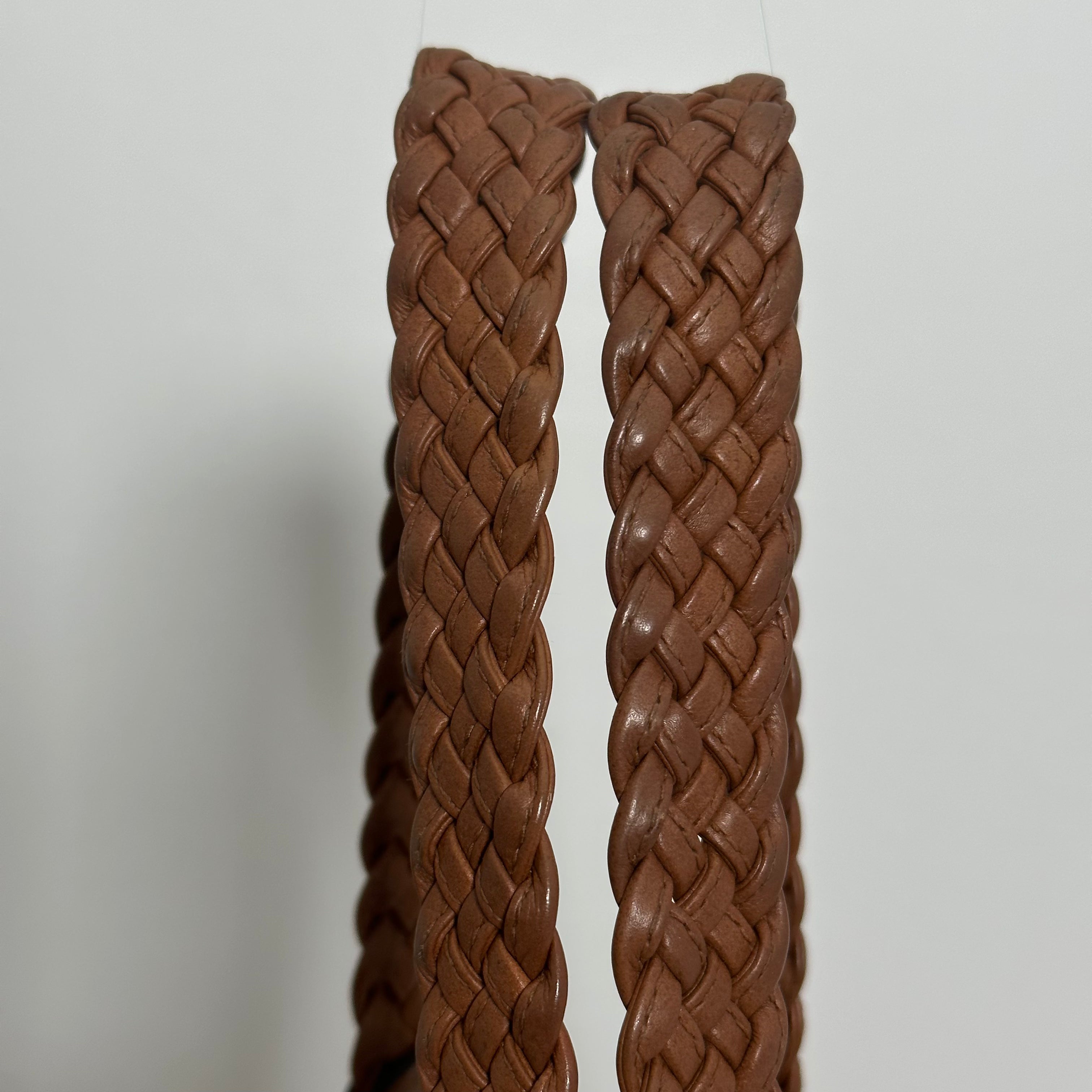 Caramel Braided Hobo Bag