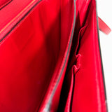 Medium Classic Bag in Box Calfskin Red