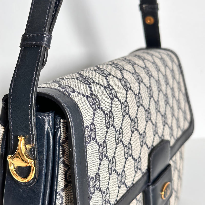 Navy GG Web Crossbody