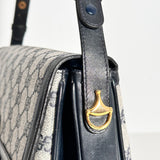 Navy GG Web Crossbody