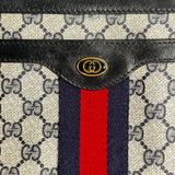 Vintage Navy and Red Stripe Shoulder Bag