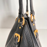 Dark Charcoal Vitello Daino Hobo Tote