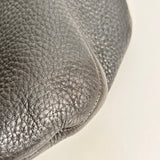 Dark Charcoal Vitello Daino Hobo Tote