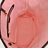 Damier Ebene Neverfull MM Rose Ballerine