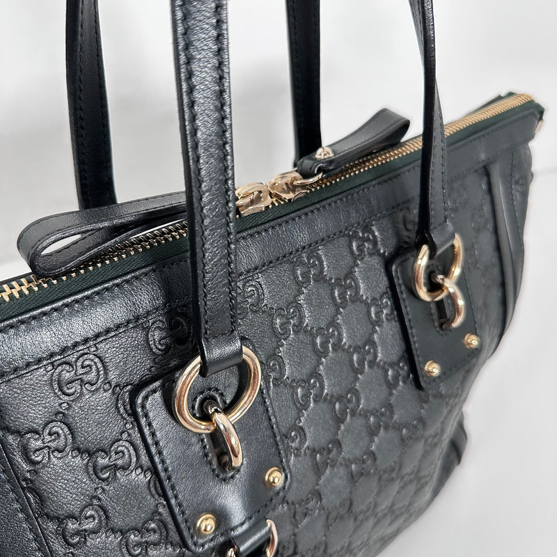 Guccissima Dark Seaweed Green Tote