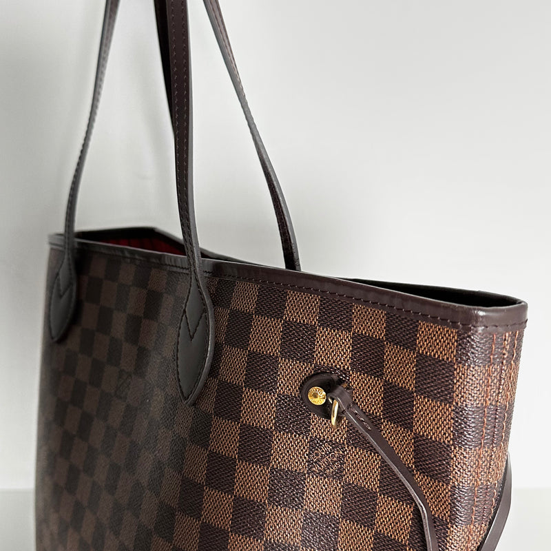 Damier Ebene Neverfull MM w/ Pouch