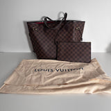 Damier Ebene Neverfull MM w/ Pouch