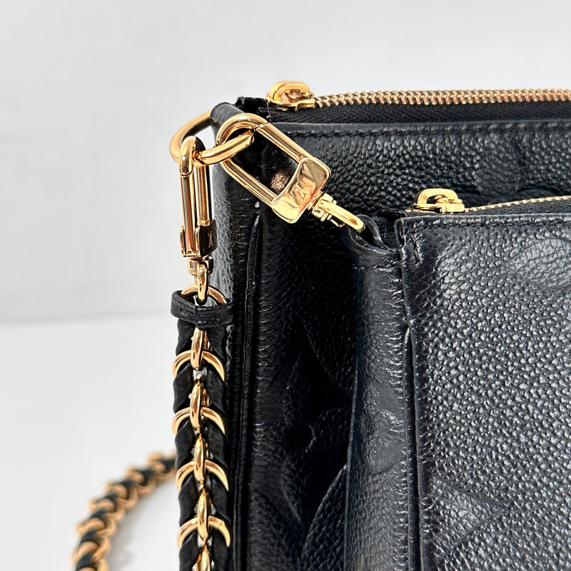 Black Monogram Empreinte Leather Multi Pochette
