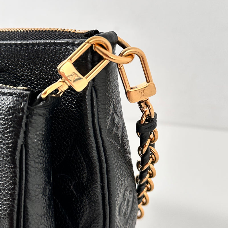 Black Monogram Empreinte Leather Multi Pochette