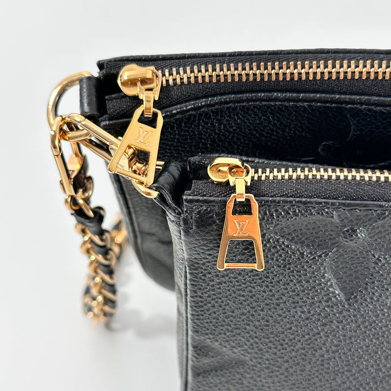 Black Monogram Empreinte Leather Multi Pochette