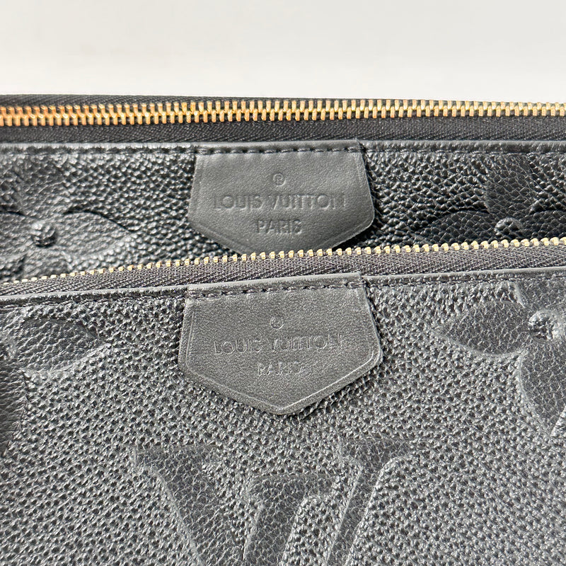 Black Monogram Empreinte Leather Multi Pochette