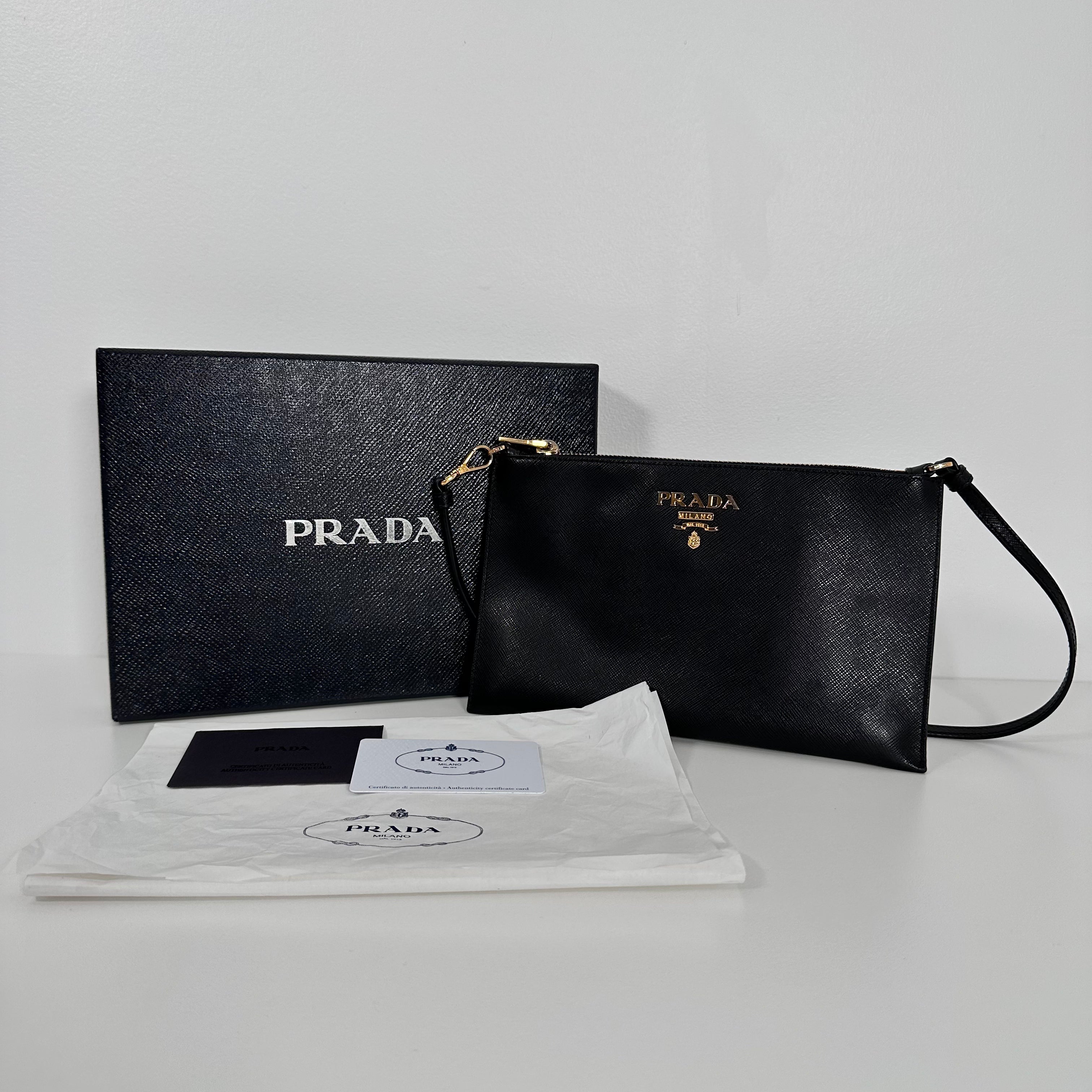 Black Saffiano Shoulder Bag