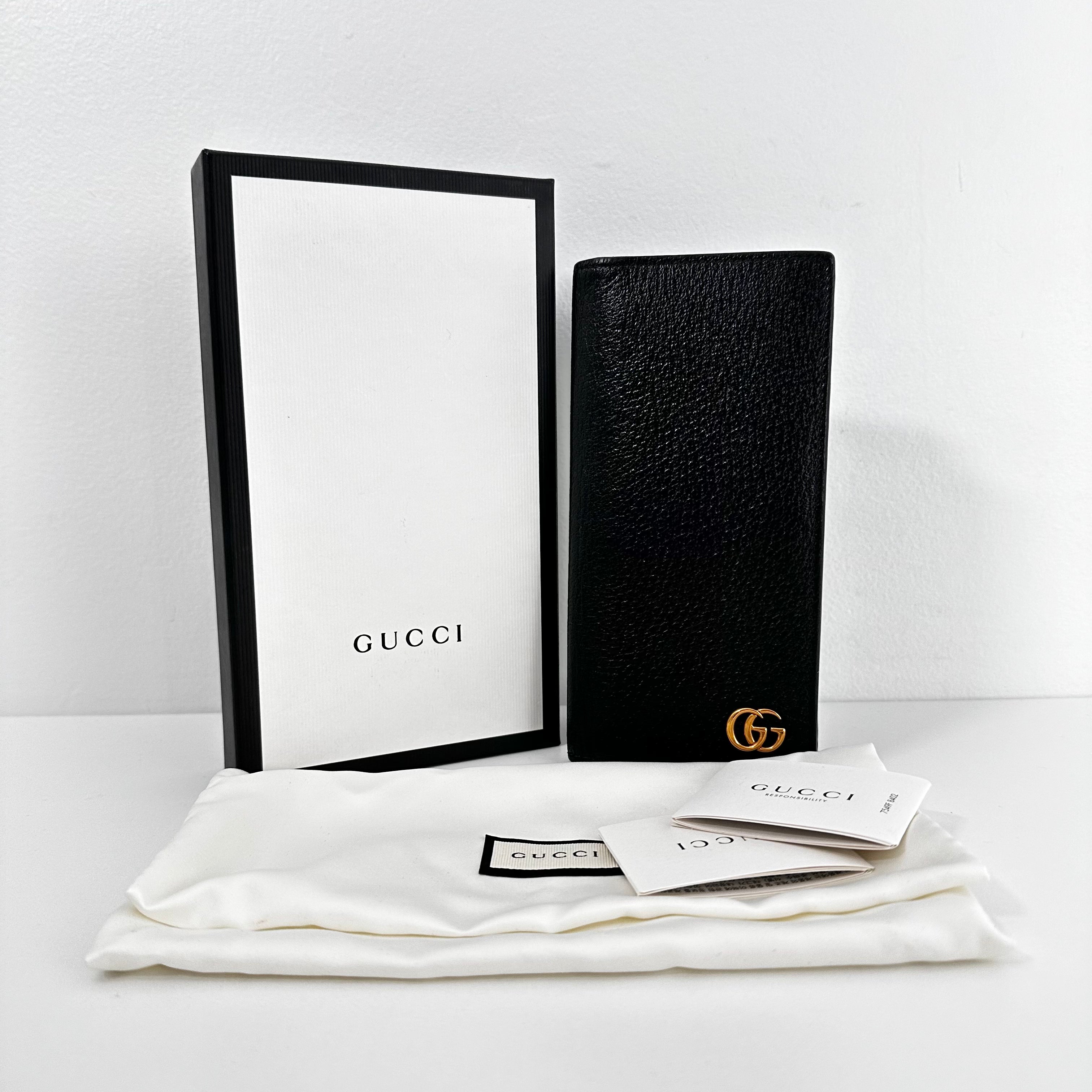 Black GG Long Wallet