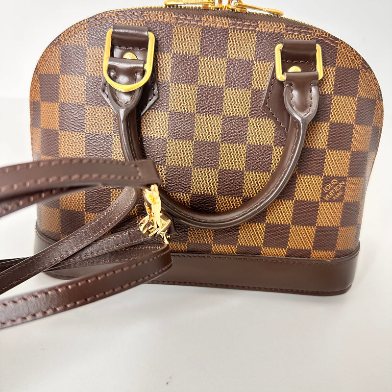 LOUIS VUITTON Alma BB Brown Damier Ebene