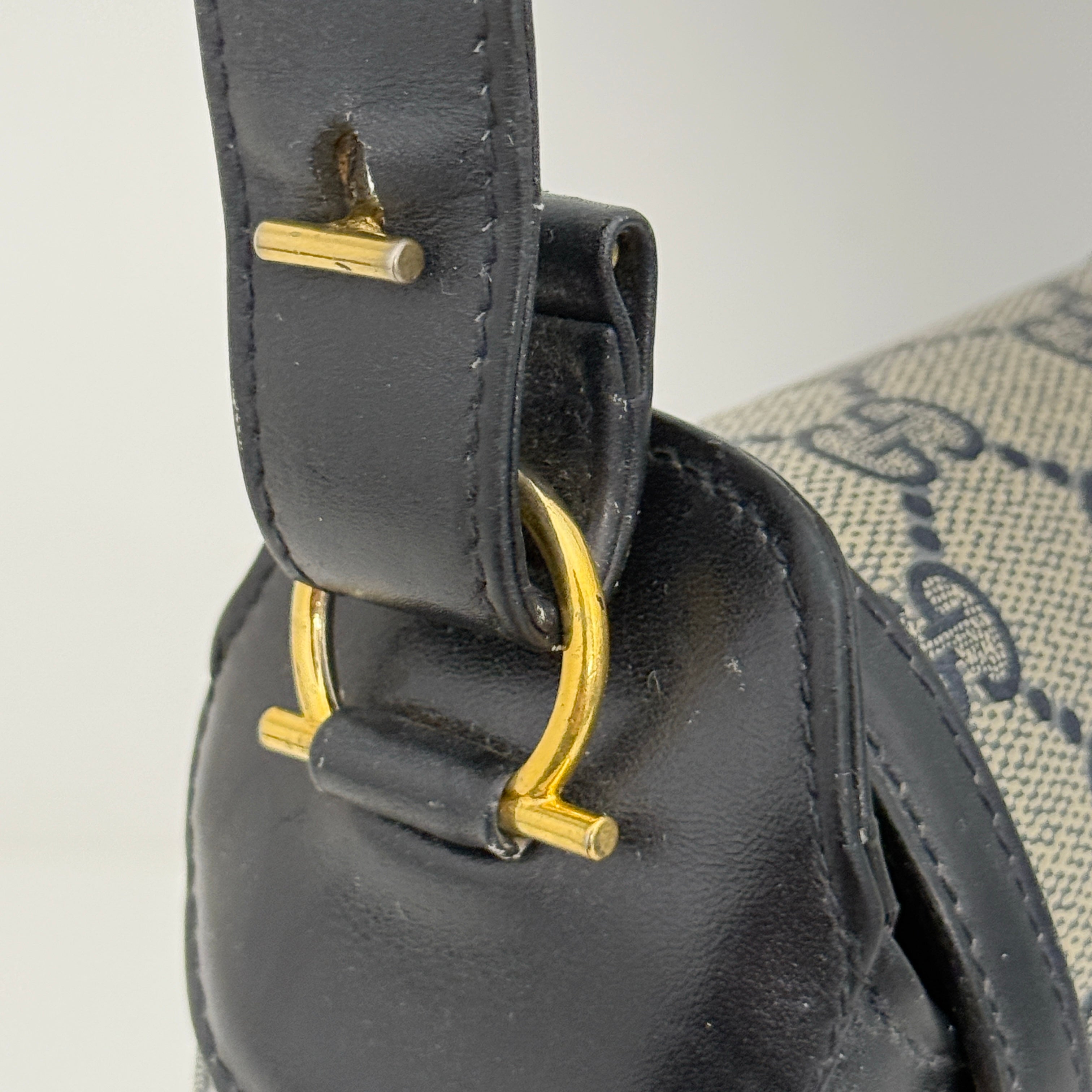 Navy GG Supreme Shoulder Bag