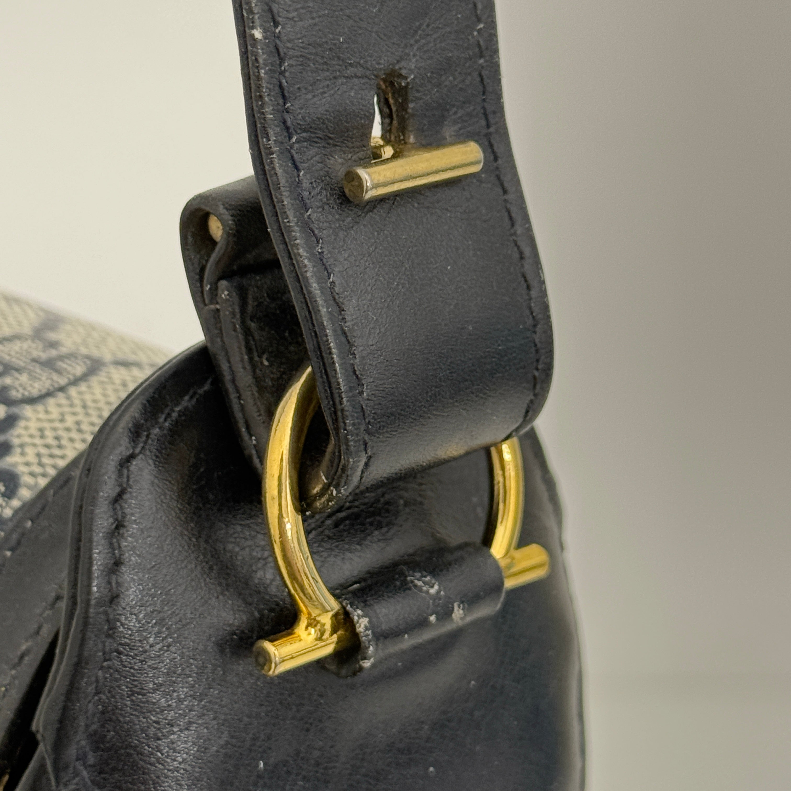 Navy GG Supreme Shoulder Bag